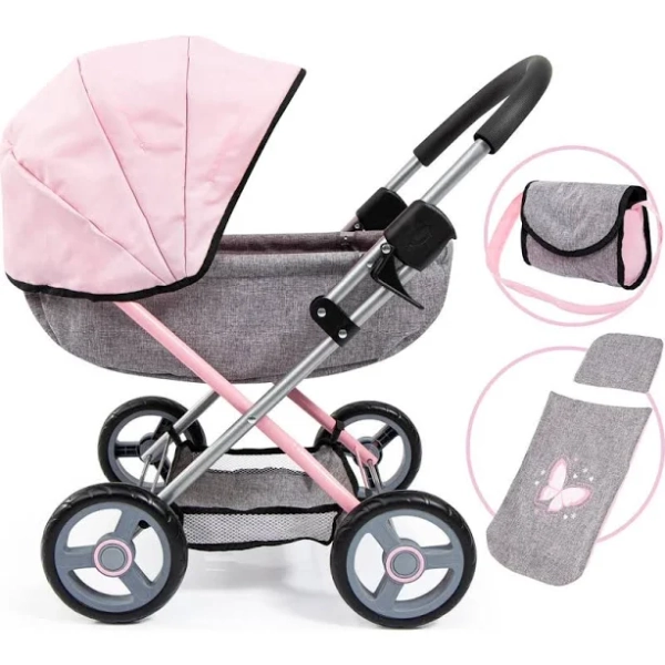 Bayer 4-in-1 Toy Baby Doll Pram Stroller Cosy Set