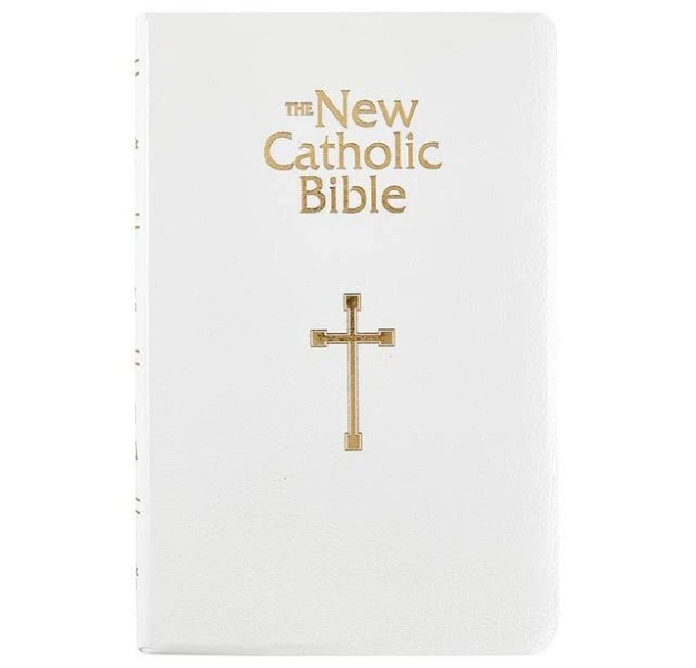 White New Catholic Bible - Gift & Award Edition at Autom