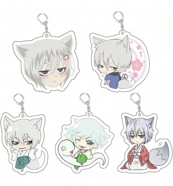 New Anime Kamisama Kiss Kamisama Love Keychain Cute Tomoe Kurama Mi Zu Ki Anime Figures Acrylic Key Chain For Girl Birthday Car Accessories Bag Charm