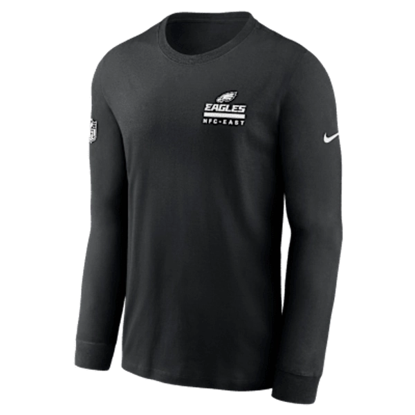 Philadelphia Eagles Sideline Team Issue Men's Nike Dri-FIT NFL Long-Sleeve T-Shirt