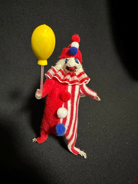 Taxidermied John Wayne Gacy Mouse