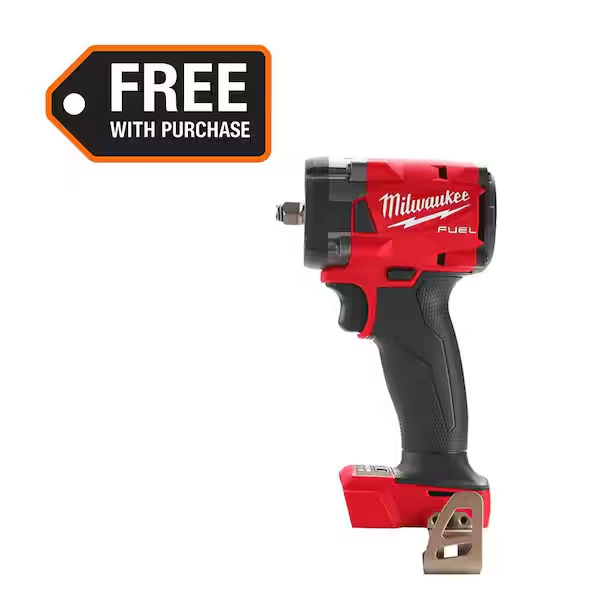 Milwaukee M18 FUEL GEN-3 18V Lithium-Ion Brushless Cordless 3/8 in. Compact Impact Wrench with Friction Ring (Tool-Only) 2854-20