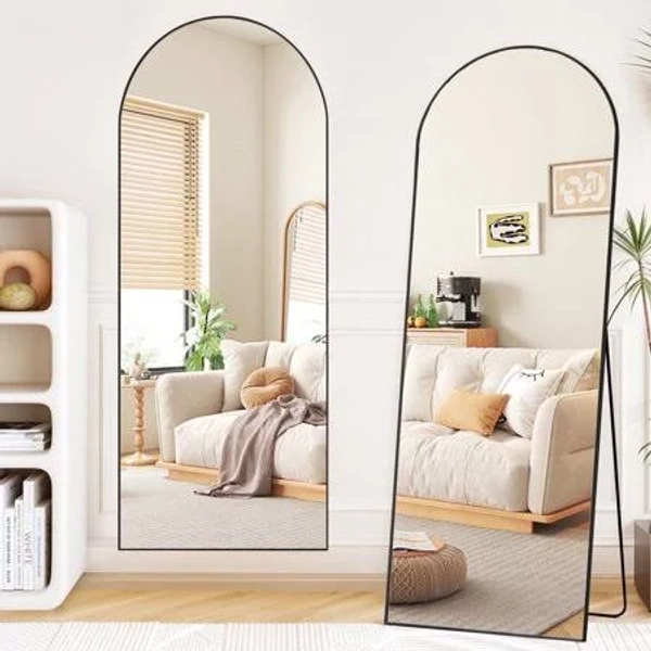 Full Length Arched Mirror with Stand