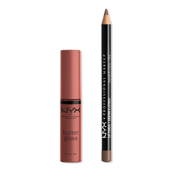 Slim Lip Pencil & Butter Gloss Duo Kit - Slim Lip Pencil in Espresso & Butter Gloss in Praline