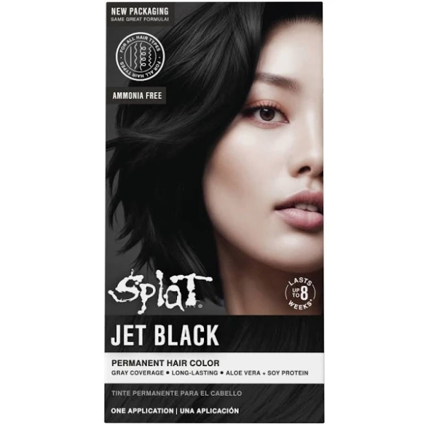 Splat Jet Black Complete Hair Color Kit