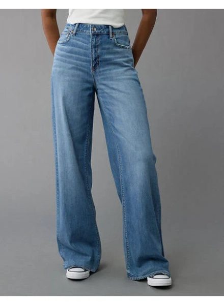 AE Dreamy Drape Stretch Super High-Waisted Baggy Wide-Leg Jean Women's