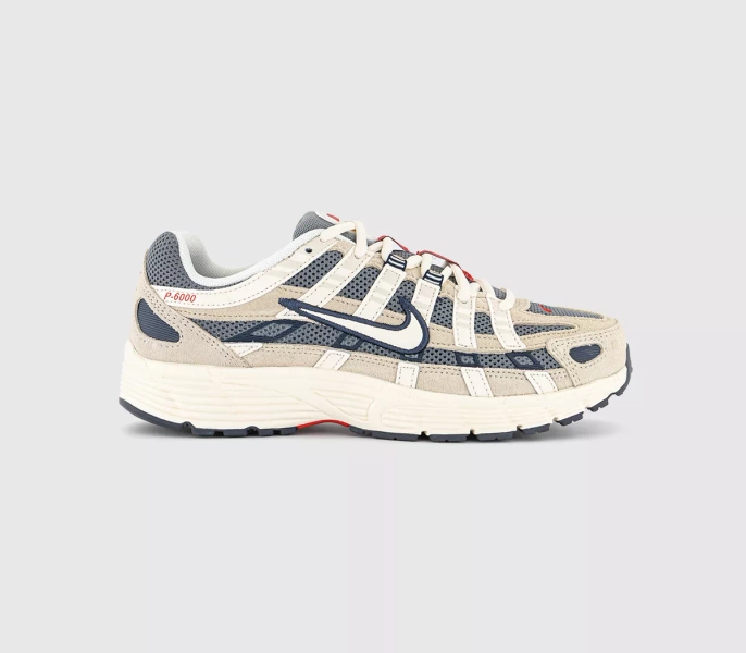 Nike P-6000 Trainers  Light Khaki Pale Ivory Thunder Blue - Unisex Sports