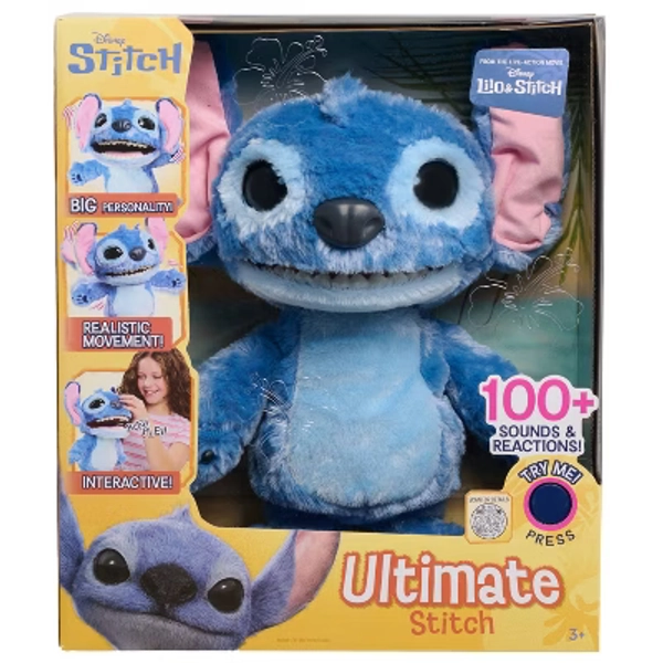 Disney Lilo & Stitch Ultimate Animatronic Plush: Polyester Stuffed Character Doll, 14.75" Height