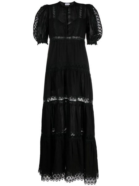 Charo Ruiz Ibiza Nadine lace-detail maxi dress | XS