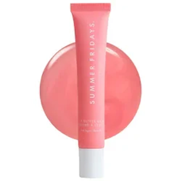 Lip Butter Balm Treatment for Hydration + Nourishing Shine - Pink Sugar - sheer light pink