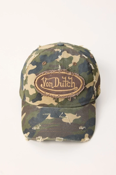Von Dutch Washed Camo Dad Cap Camo