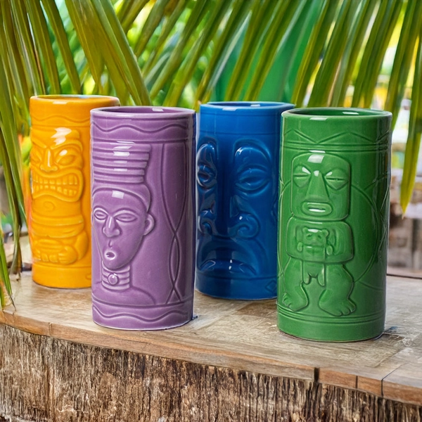 Tiki Mugs Set of 4