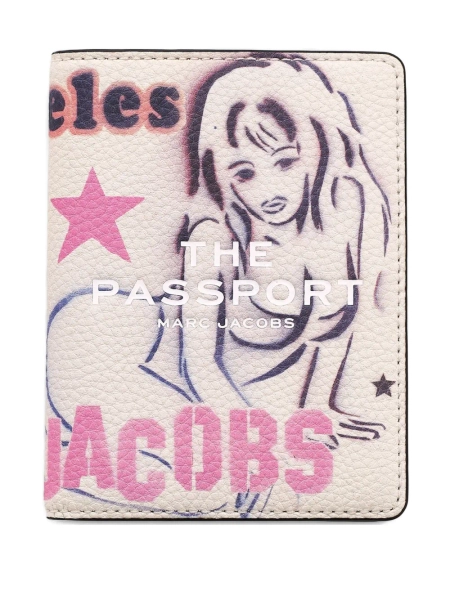 Marc Jacobs graphic-print passport case | One Size