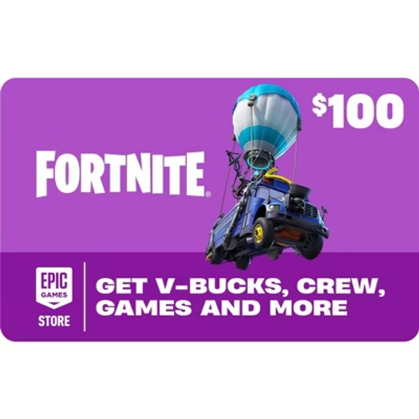 $100 Fortnite Gift Card (powered by the Epic Games Store) (Email Delivery)