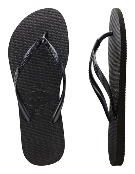 Slim Thongs in Black