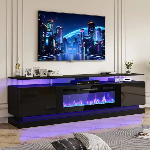 Ivy Bronx Kelsch 70'' TV Stand with Electric Fireplace