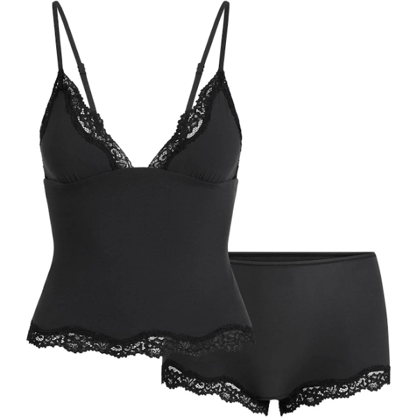 SKIMS Women's Triangle Cami Top And Boy Short Set