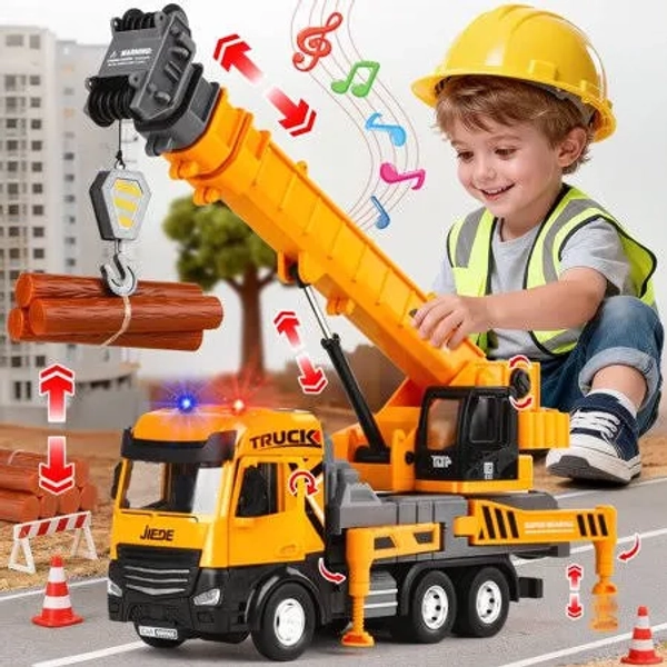 UQn Kids Construction Toys Crane Truck Toy