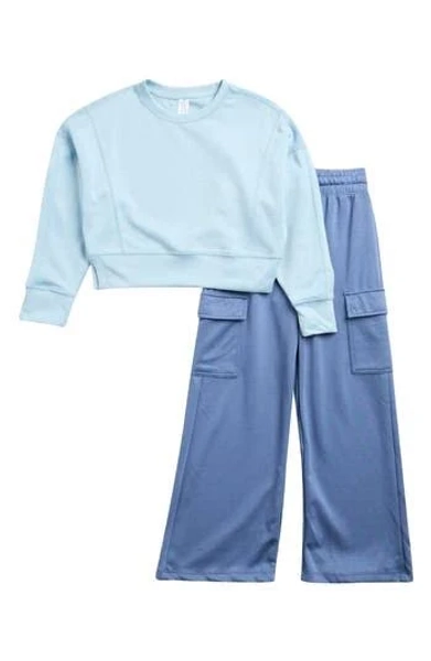 Girls 90 Degree by Reflex Boxy Pullover with Cargo Pants