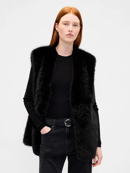 Recycled Faux Fur Vest