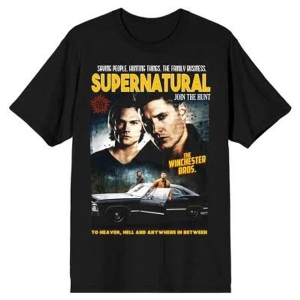 Supernatural TV Series Men's To Heaven, Hell And Anywhere In Between