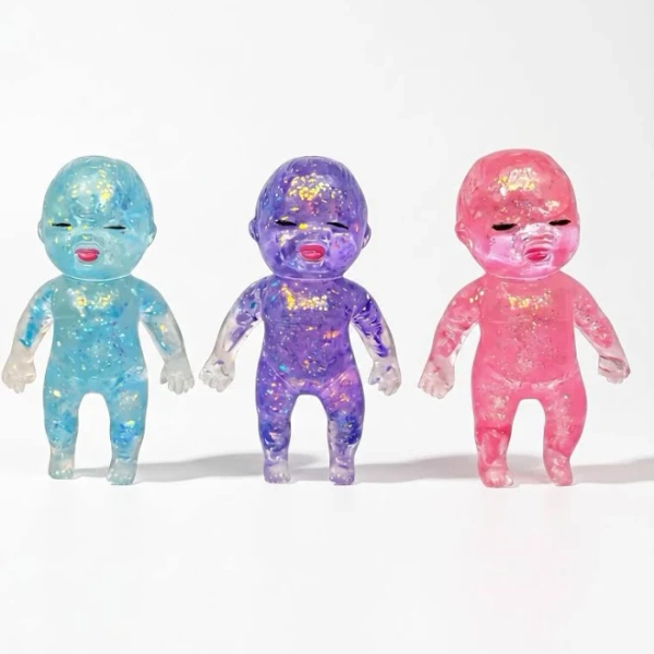 Glitter Sugar Dough Baby Doll Squishy – Mystery Color