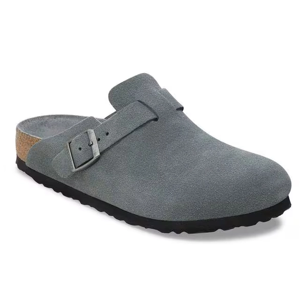 Boston Soft Footbed Suede Leather - Basalt Gray Tonal - SZ 7-8