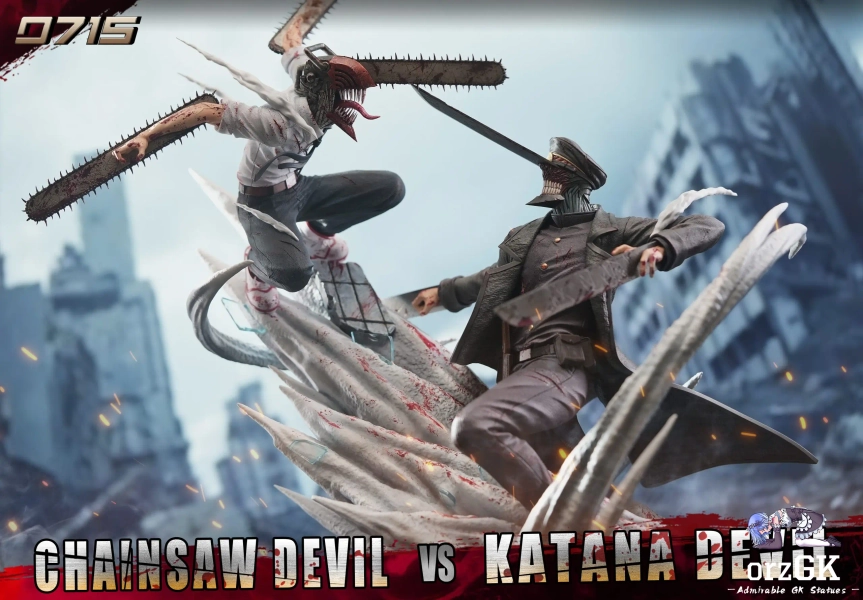 0715 Studio - Denji vs Devil of the Knife Chainsaw Man - OrzGK