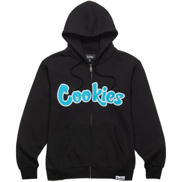 Zip Front Hoodie with Original Logo Twill Applique