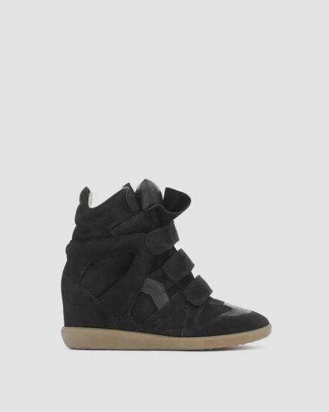 Authentic Isabel Marant Bekett leather wedge sneakers