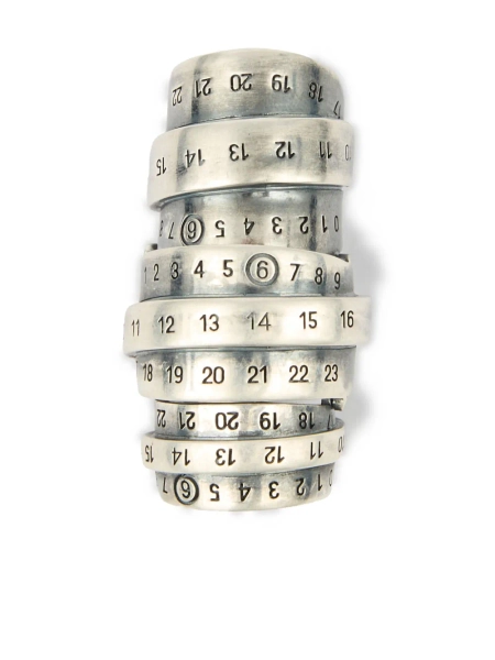 MM6 Maison Margiela Signautre Numbers motif ring  | S