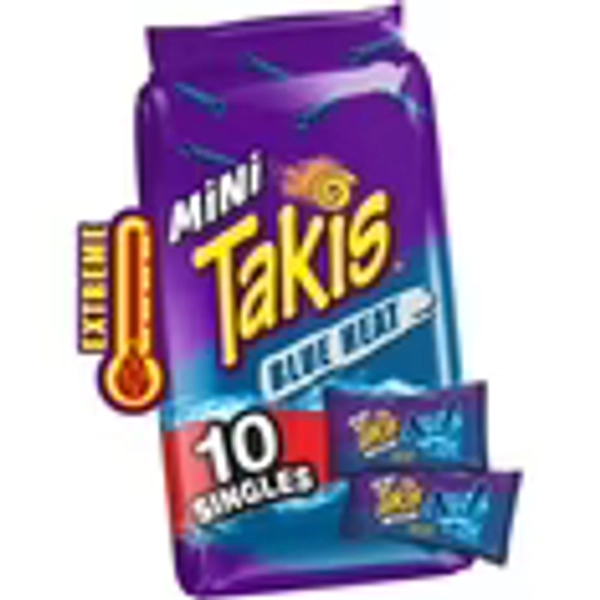 Takis Blue Heat Mini 10 pc / 1.23 oz Bite Size Multipack