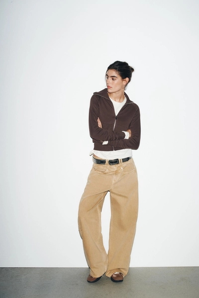 ZIPPERED PLUSH JACKET