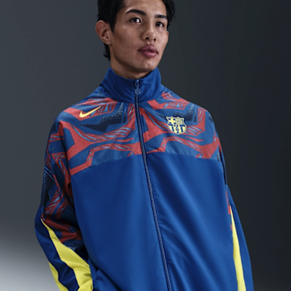 FC Barcelona Starting 5 Fourth Men's Nike Soccer Woven Jacket