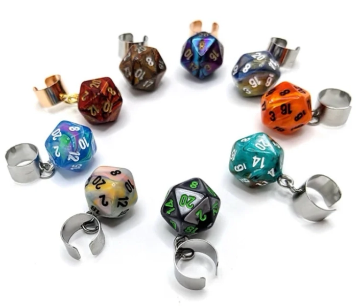 D20 Ear Cuffs