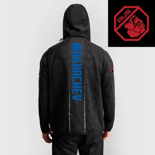 Men's UFC Zenith by Venum Black Islam Makhachev Authentic Fight Night Full-Zip Walkout Hoodie