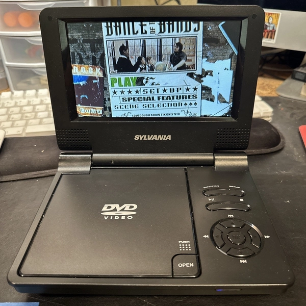 Sylvania Portable DVD Player 7 Inch Model SDVD7002 Tested Works Unit Only