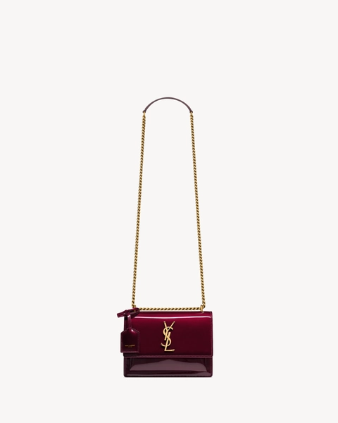 Borsa SUNSET piccola in pelle verniciata