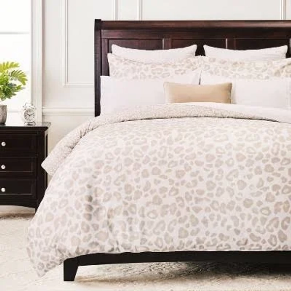 Chanasya Leopard Print Duvet Cover Set
