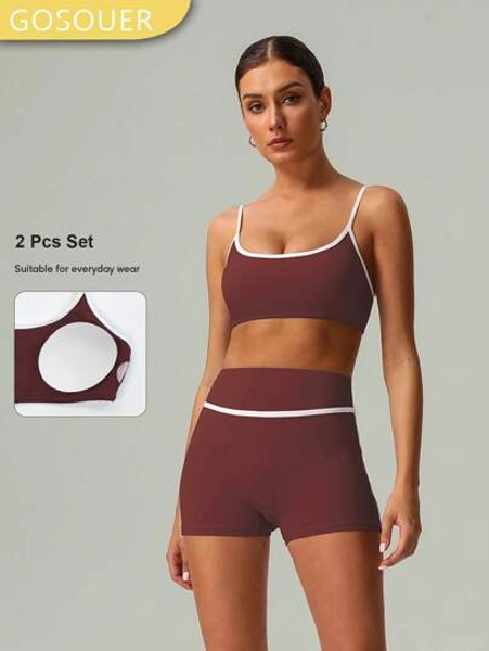 GOSOUER Spring And Summer 2 PCS Co-Ord Set 