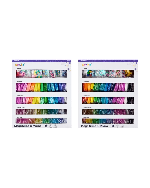 Anko 73 Pack Mega Slime and Mixins - Assorted