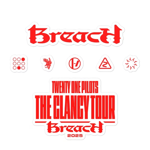 Breach Stickers Twenty One Pilots Band Stickers Concert Tour Merchandise
