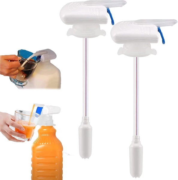Happon 2 Pack Electric Tap,Milk Dispenser for Fridge Gallon,Automatic Drink Dispenser,One-Handed Operation,Hands-Free,Can Prevent Milk and Beer From Overflowing,Suitable for Outdoor and Home Kitchens
