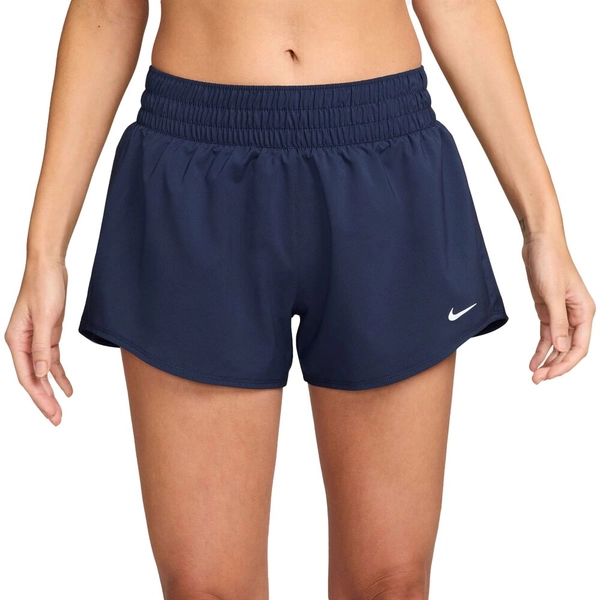 Nike Womens One Dri-FIT Mid Rise Brief-Lined 3 Inch Shorts