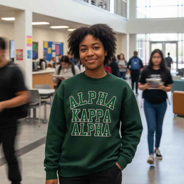 Alpha Kappa Alpha Ivy League Crew Sweatshirt