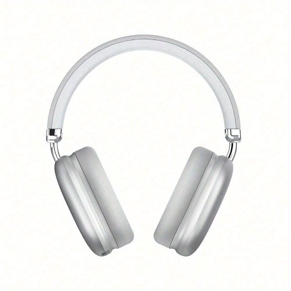 Wireless Headphones Over-Ear Headphones Active Noise Cancelling Wireless Headphones with Microphones, 42 Hours Playtime, HiFi Audio Adjustable Headphones for iPhone/ Android/ Samsung - Silver