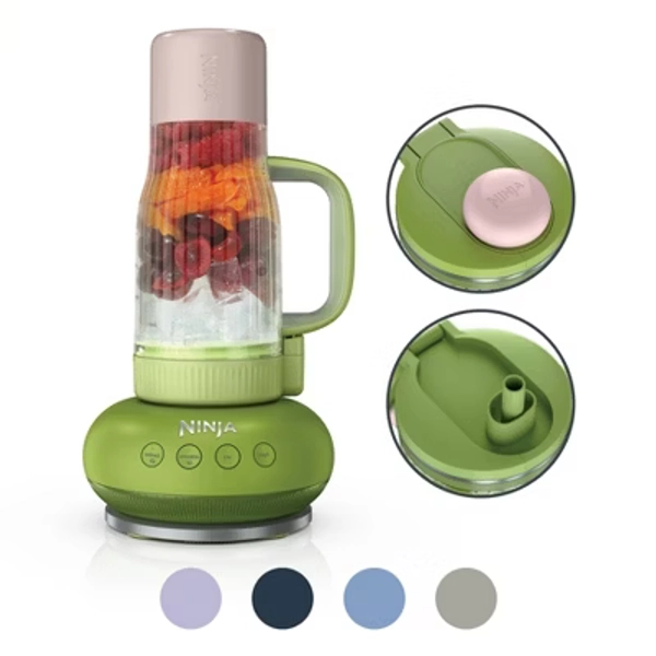 Ninja BlendBoss Tumbler Blender with 26oz Travel Tumbler, Detachable Straw & Chug Spout Lid Watermelon DB353TGTGN