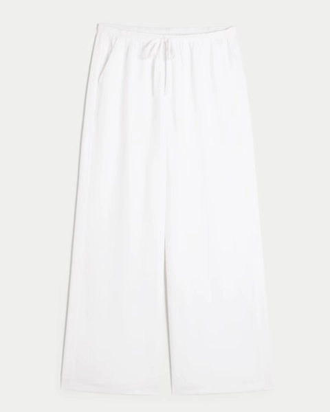 Low-Rise Baggy Pull-On Pants
