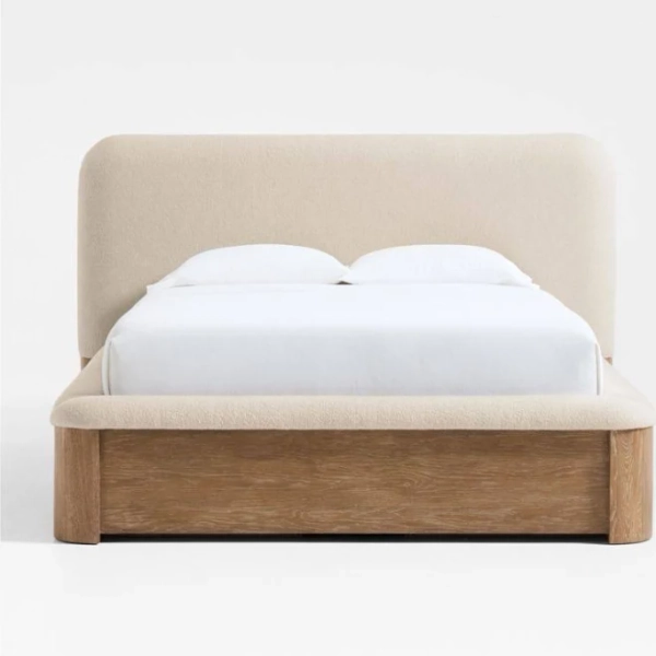 Crate & Barrel Palermo 2-Drawer King Storage Bed