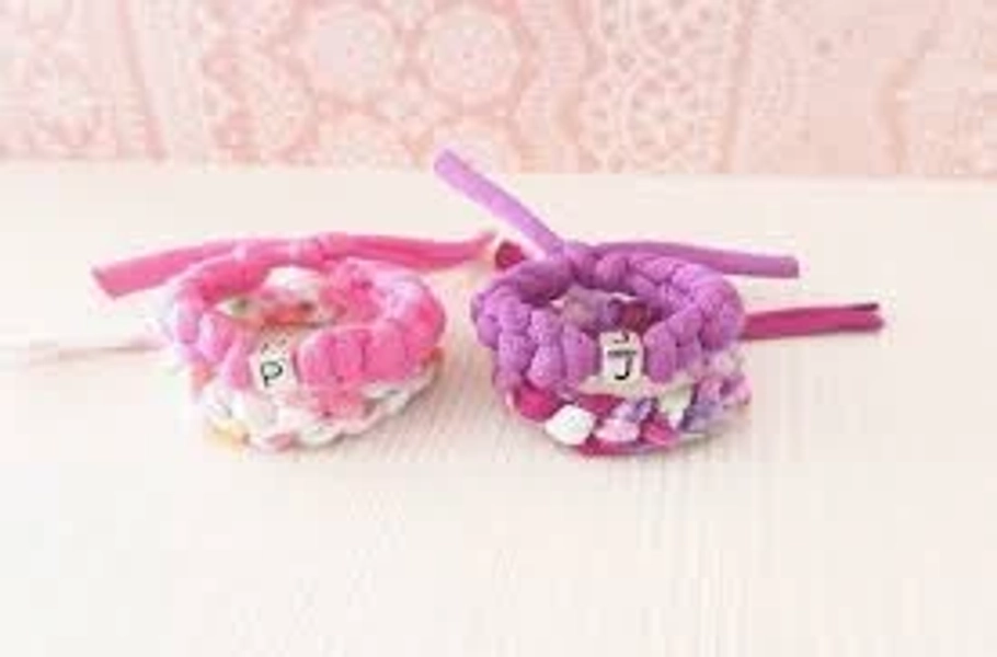 Twin girls ID bracelets Cotton bracelets for babies Tell apart Twins ID bracelets anklets New Mum New Dad gift idea Baby bracelet Twins ID